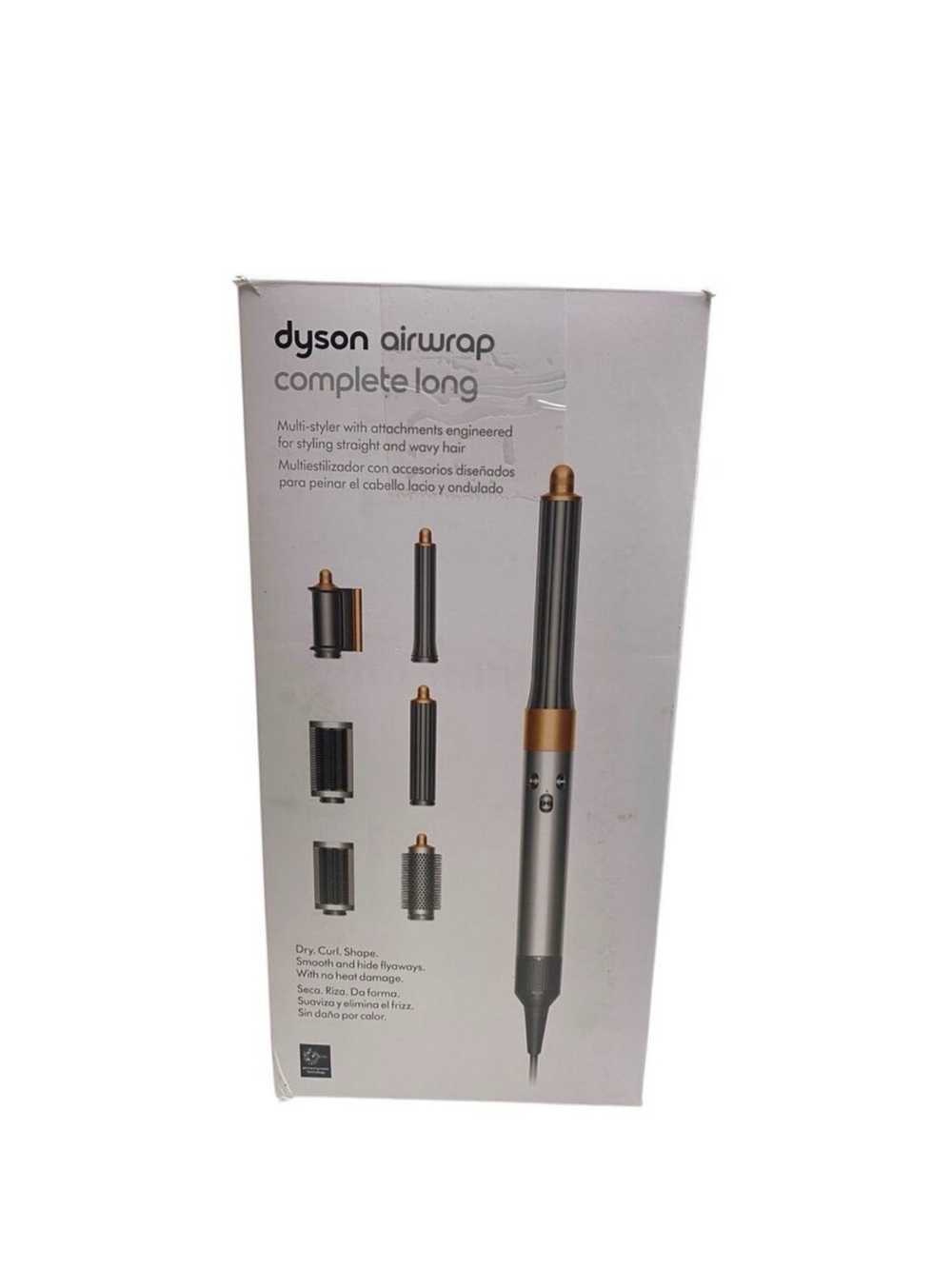 Dyson Airwrap Complete Long - Silver with Gold Accents